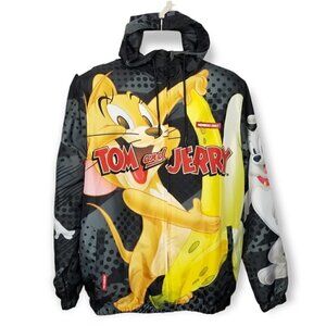 Members Only Tom and Jerry Men’s Windbreaker Jacket Size Medium